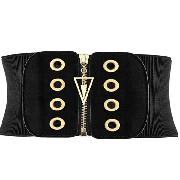 Women Wide Elastic Waist Belt Cinch Stretch